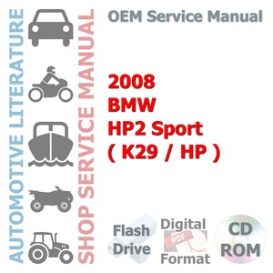 2008 BMW HP2 Sport ( K29 / HP ) Factory Complete Workshop Repair Service Shop Manual