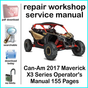 Can-Am 2017 Maverick X3 Series Operator Owner&#39;s Manual 155 Pages