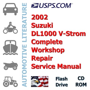 2002 Suzuki DL1000 V-Strom Complete Workshop Repair Service Manual