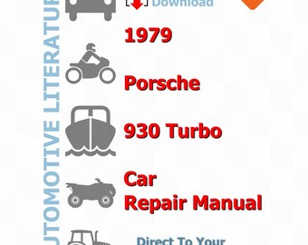 Porsche 930 Turbo 1979 Service Manual Repair, Workshop Factory Manual, DIY Guide Maintenance, Instant Download PDF - English Language