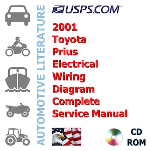 2001 Toyota Prius Electrical Wiring Diagram Complete Workshop Repair Service Shop Manual