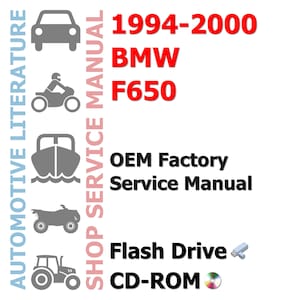 1994 1995 1996 1997 1998 1999 2000 BMW F650 Complete Workshop Repair Service Shop Manual