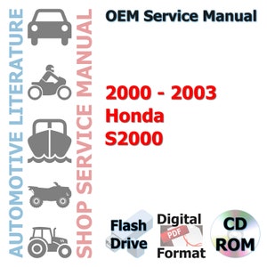 2000-2003 Honda S2000 Factory Complete Workshop Repair Service Shop Manual