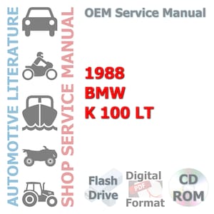 1988 BMW K 100 LT Complete Service Manual