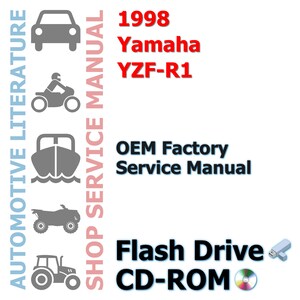 1998 Yamaha YZF-R1 4XV1-AE1 Complete Workshop Repair Service Shop Manual