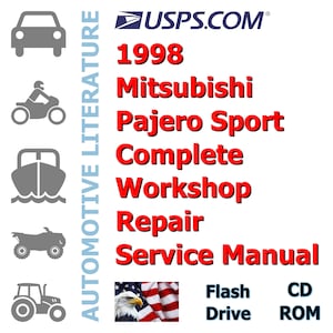 1998 Mitsubishi Pajero Sport Complete Workshop Repair Service Manual