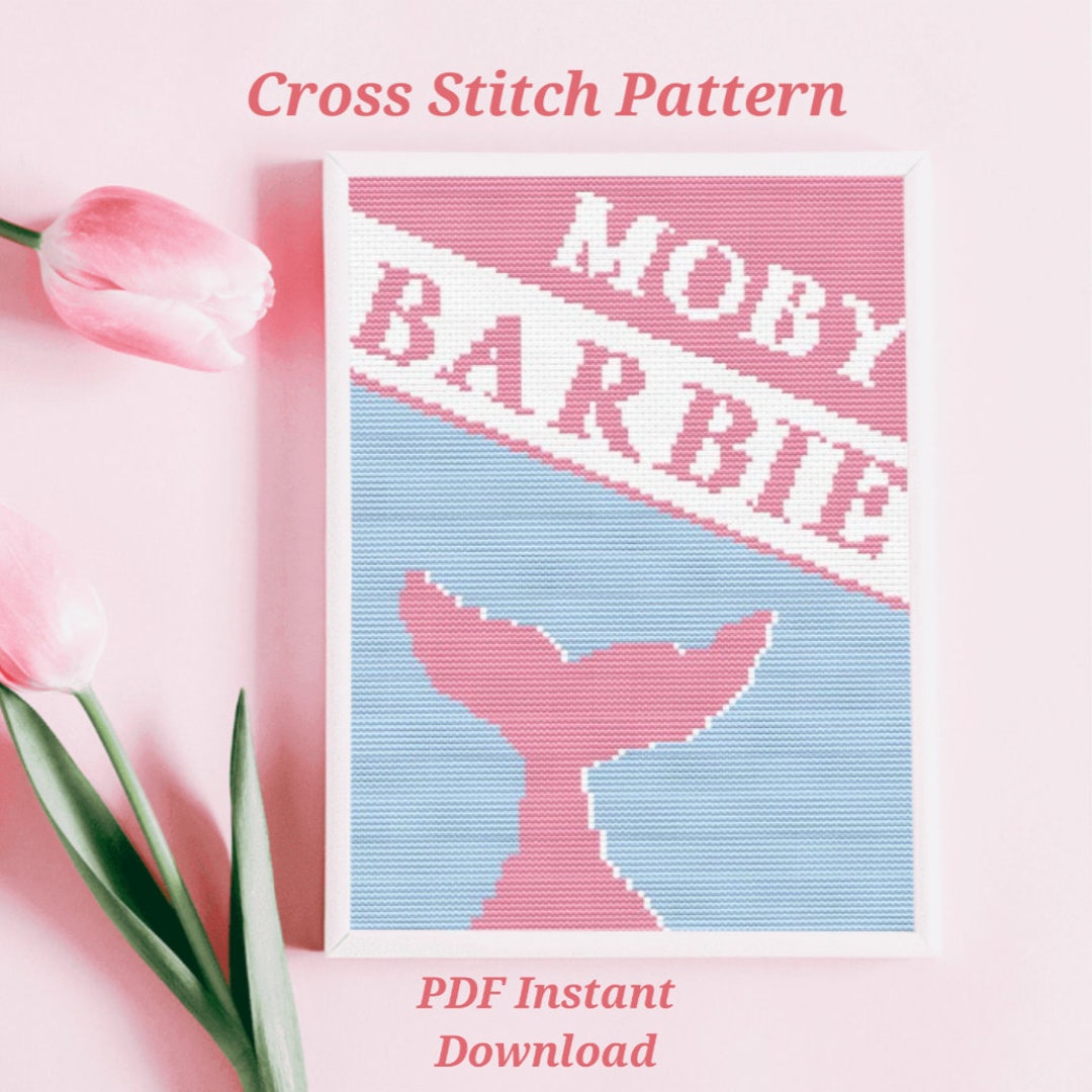Moby Barbie Cross Stitch Pattern PDF Instant Download 