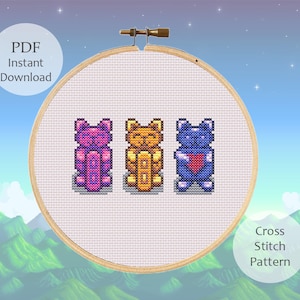 Stardew Valley Perfection Statue Endless Fortune True Perfection Cross Stitch Pattern - PDF Download