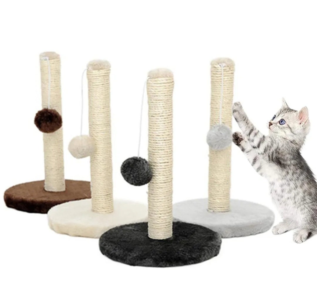 Sisal Rope Cat Scratcher Scratching Post Kitten Jumping Tower Etsy