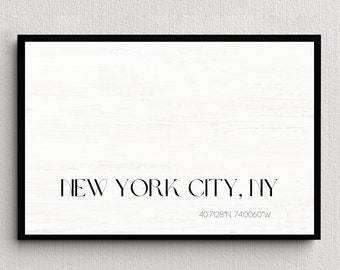 Minimalistic City Poster - New York