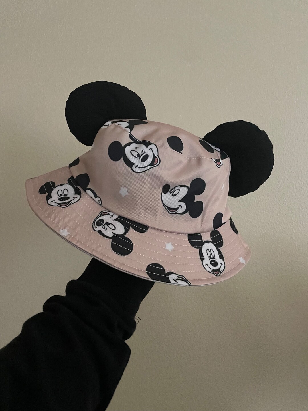 Tan Magical Bucket Hat With Mouse Ears Etsy