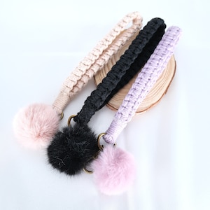 Handmade Wristlet Keychain Macrame Wristlet Macrame Keychain Phone Strap Boho Macrame Lanyard Wristlet Keychain Boho Accessory Best Gift