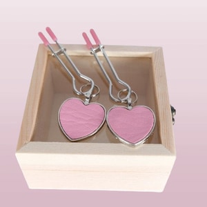A Pair of Pink Nipple Clamps Adjustable Clamp Nipple For Women Gift