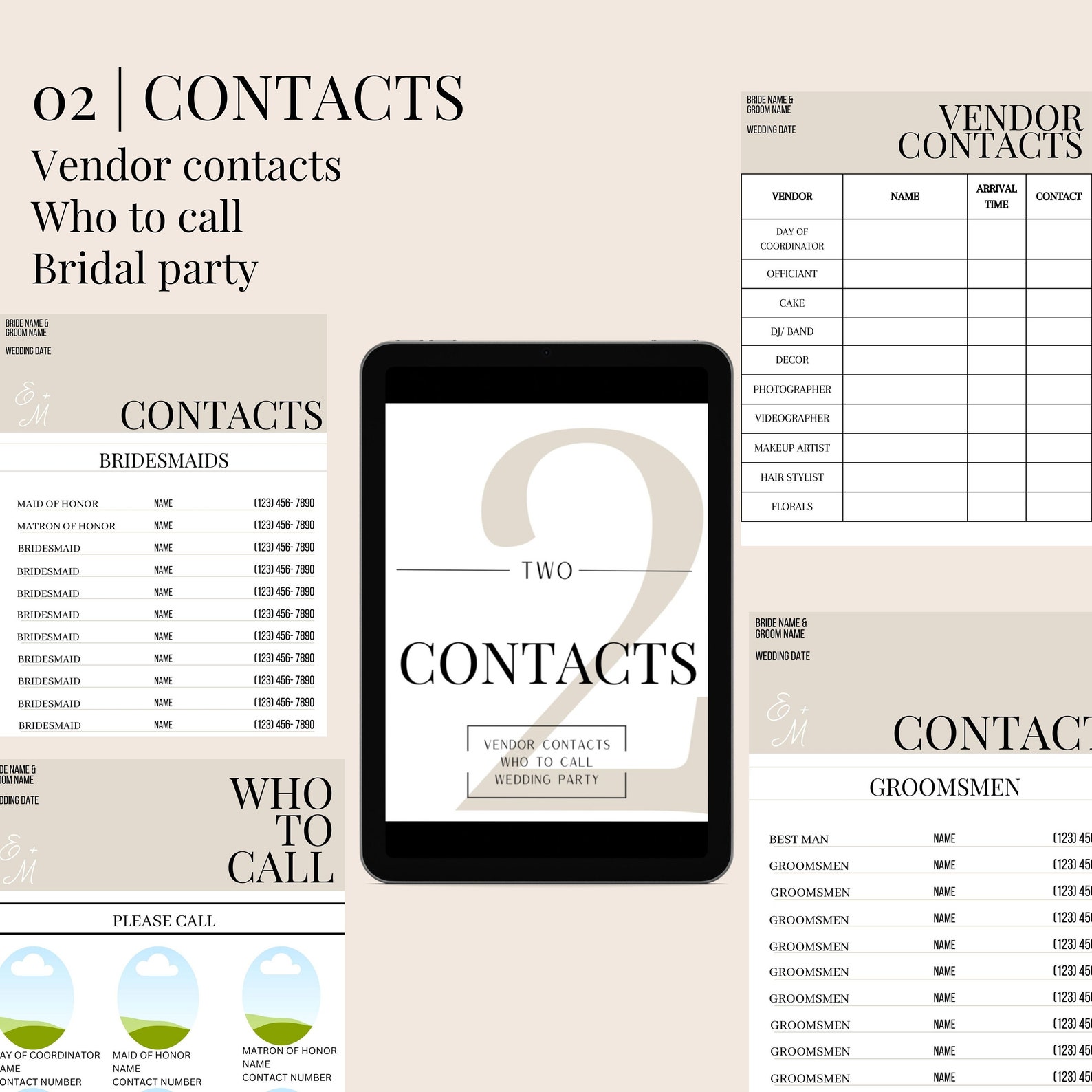50+ Pages Digital Wedding Day Itinerary Binder Template | Edit on Canva ...