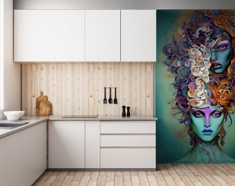 Fine Art Mural Limited Edition "She 11" by Digital Art Pioneer Steve Sherrell Custom Formatted; Vinyl HD or SmartStick