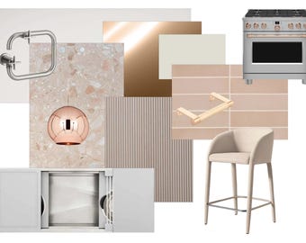 AMBROSIA; NECTAR of the GODS - Mythic Kitchen Design | Divine Mood Board + Buildable Drawings, Specs & Samples | Artistic Maximal Minimalism