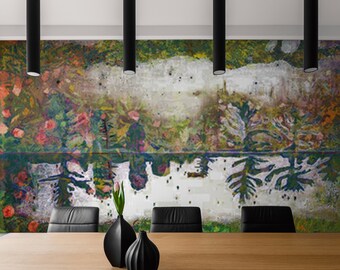 Fine Art Mural "Gustav Klimt/Peter Doig MashUp" by Digital Art Pioneer Steve Sherrell Custom Formatted; Vinyl HD or SmartStick