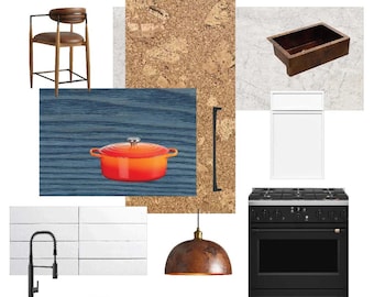 PLAIN WHITE T - Americana Kitchen Design | Levi’s-Inspired Mood Board + Full Drawings, Specs & Samples | Clean Gourmet | Maximal Minimalism