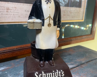 Rare figurine publicitaire de comptoir en alliage Schmidt's of Philadelphia