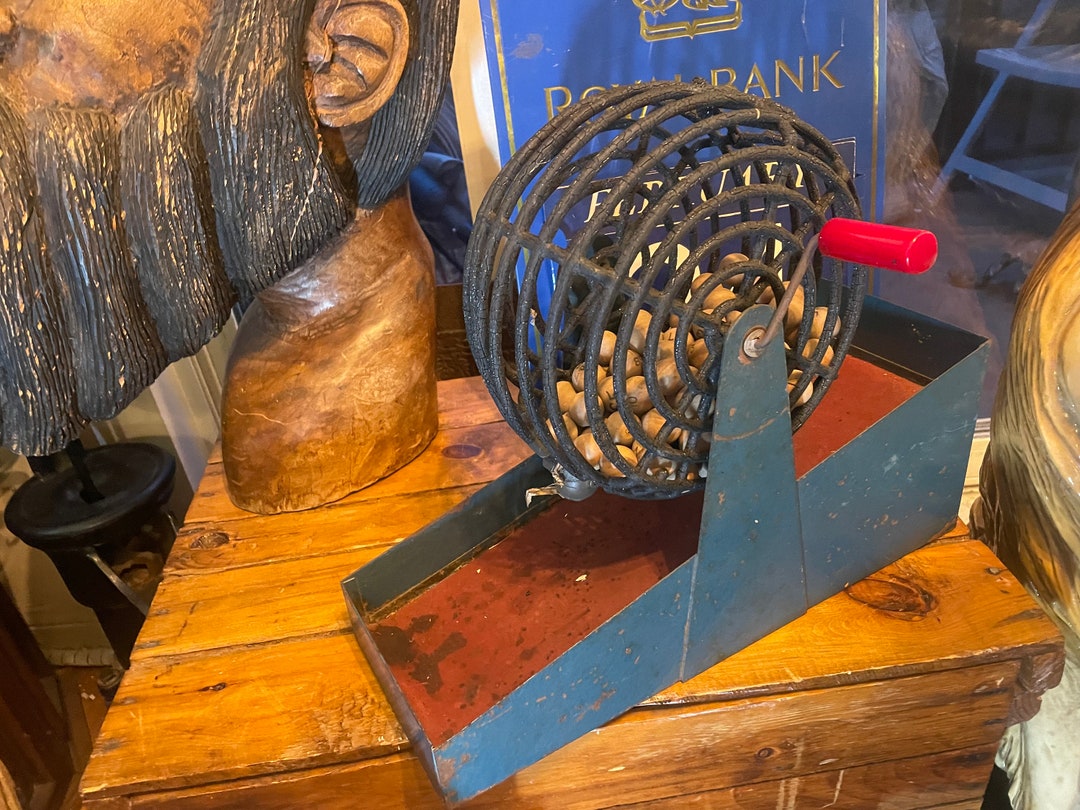 Vintage Bingo Ball Roller Etsy