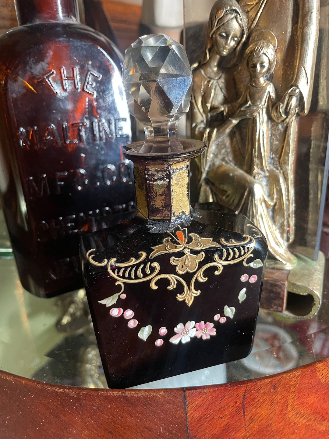 Victorian Glass Perfume Bottle Etsy