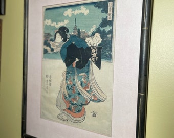 Houtsnede door Utagawa Toyokuni (Japans 1796-1825)