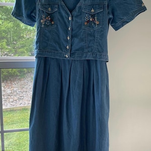 90s Denim Teacher Dress