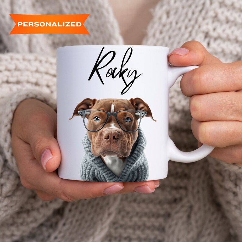 Personalized Pet Mug Using Pet Photo Name Custom Dog Mug Dog Coffee Cup