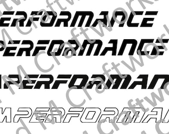 Custom Hand-Drawn Vector M Performance digital file JPG SVG