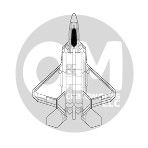 F-22 Raptor Militärjet svg