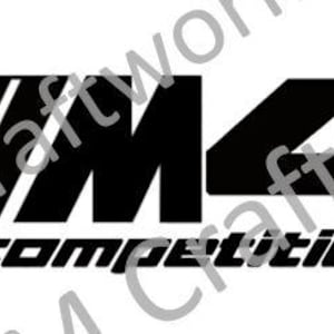 M4 Competition M Performance laser engraving yeti stanley camelback tumbler digital file normal italic JPG SVG
