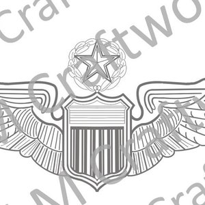USAF Command Pilot Wings digital jpg svg