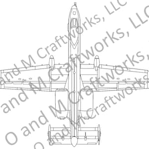 Aereo militare A-10 Thunderbolt Hog svg