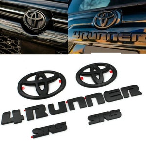 4runner Matte Black Emblem Overlay Kit: SR5 & Limited Models (2014-2024 ...