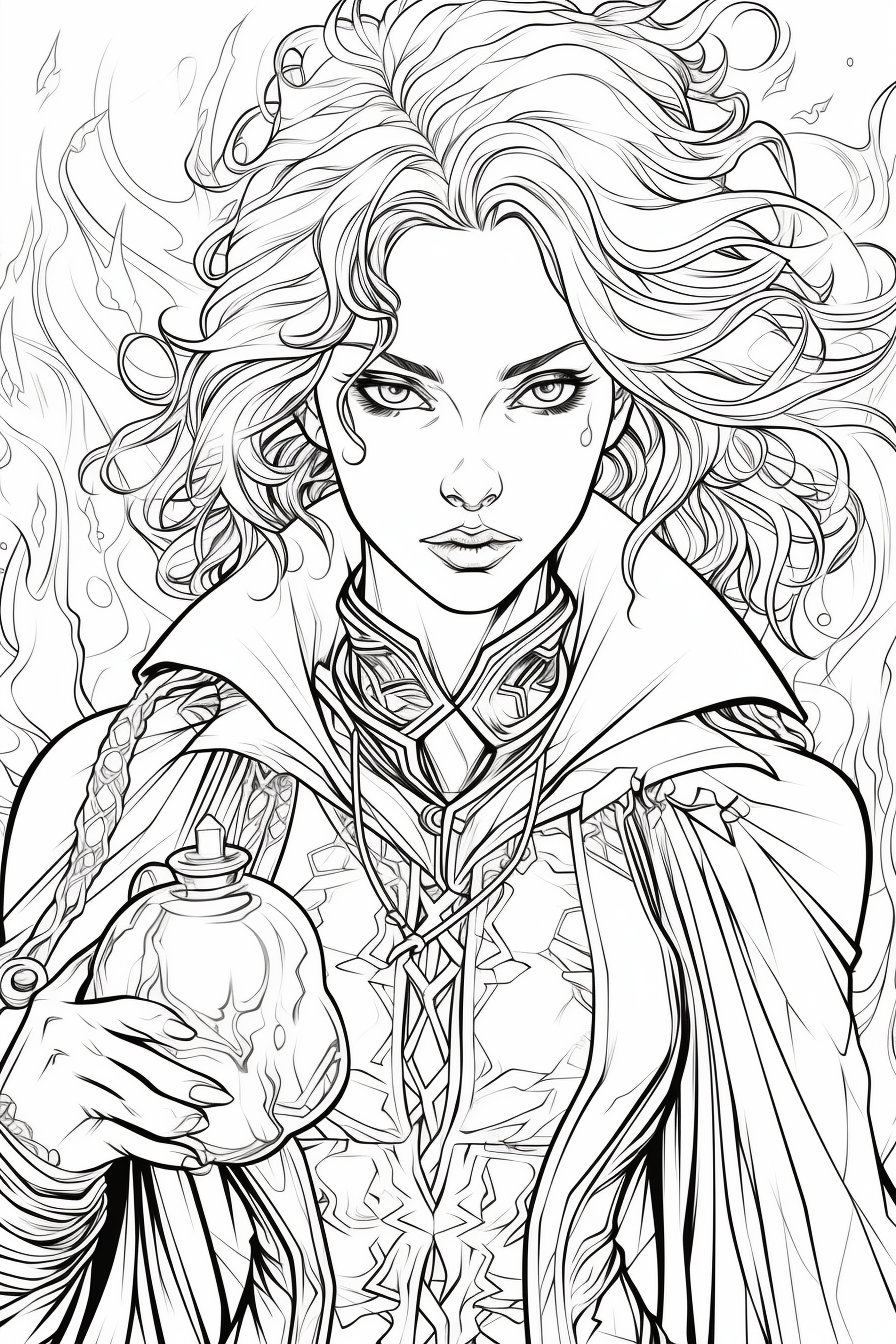 220 Adult and Teen Coloring Pages: Fantasy Adventuring Party Vol 2 - Etsy