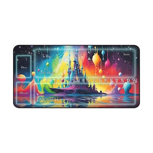 XL OVERSIZED Lorcana Magical Ink Castle #2 Playmat | 15.5in X 31in | Castle #2 | Disney | Lorcana | Playmat | Playing Zones | XL | Oversized