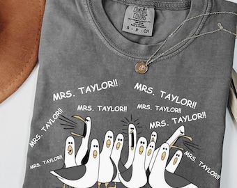 Comfort Colors® Custom Seagulls Teacher Shirt, Elementary Teacher, Funny Teacher Tee, Teacher Appreciation Gift, Funny Personalized Teacher
