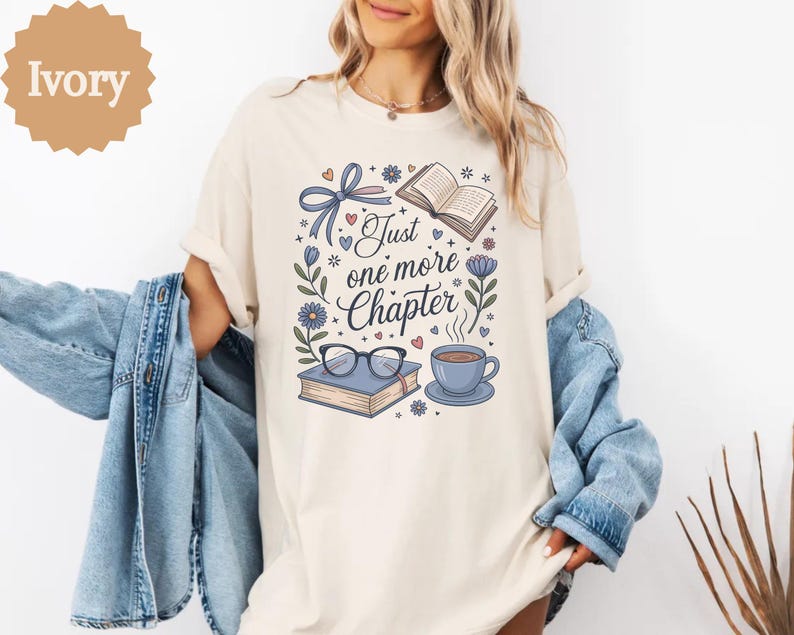 Just One More Chapter Sweatshirt, Book Lover Sweater, Bookish Sweatshirt, Book Lover Shirt, Bookworm Sweatshirt, Librarian Shirt, Book Club image 10