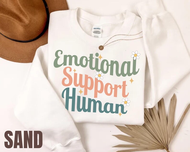Emotional Support Human Shirt, Autism Support Shirt, Mental Health Shirt, Motivational Shirt, Inspirational Shirt, Psychology Gift Bild 7