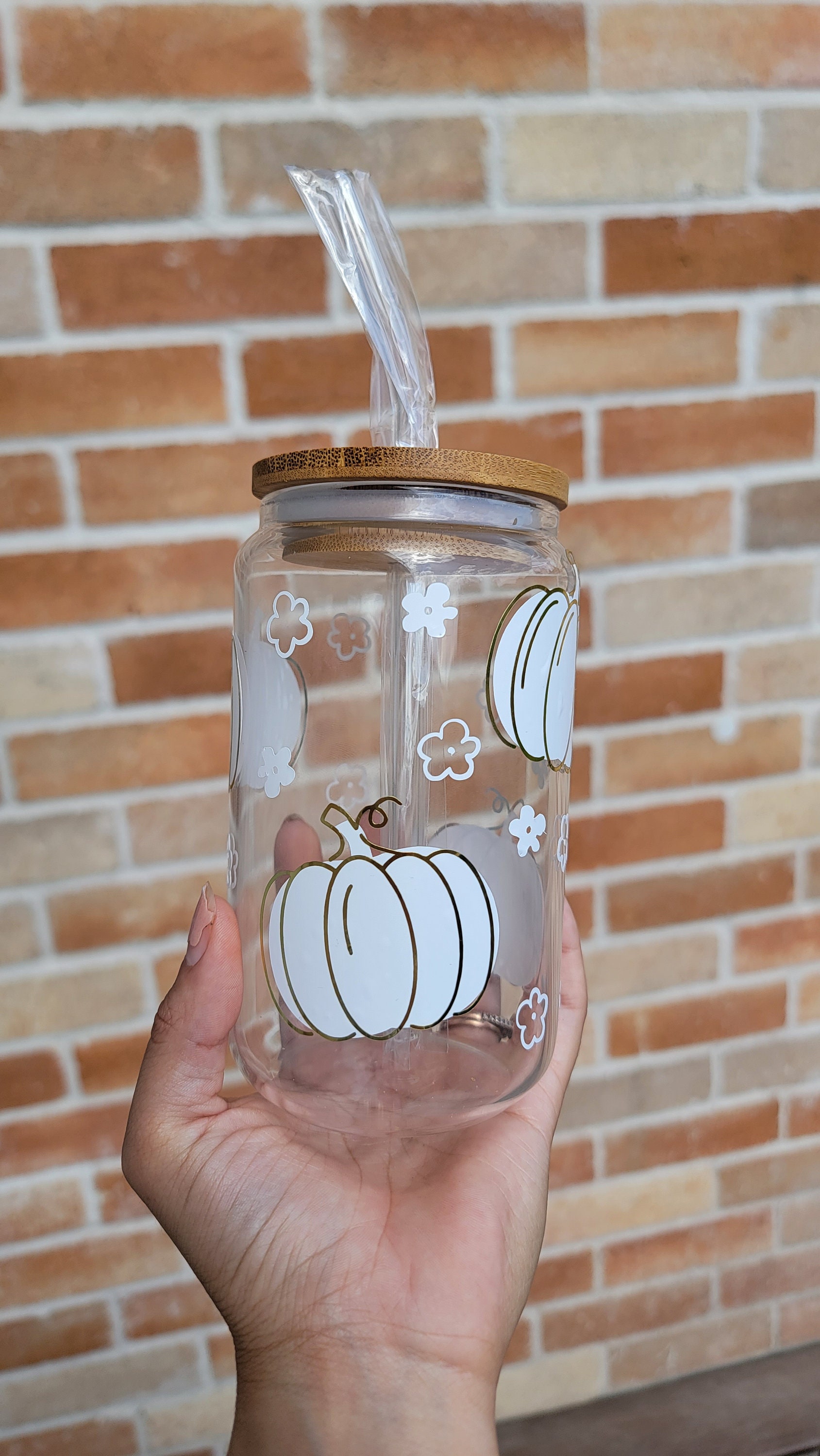Ready for all my fall🍂🍁coffee drinks in this cute pumpkin glass cup , Glass  Coffee Cup