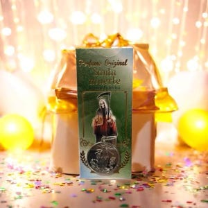Santa Muerte Verde Perfume with Medallas image 3