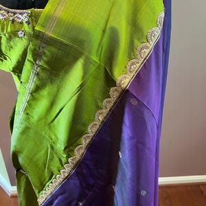 Kanchi Silk Saree| Saree with Stiched blouse size 40  (42/44)| Silk saree with blouse | Saree by HandloomTraditions