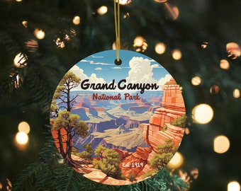Grand Canyon National Park Ornament, Stocking Stuffer, Colorado River Ornament, Secret Santa Gift For Friend, Outdoorsy Gift Ideas