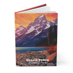 Grand Teton National Park Reisetagebuch, Grand Teton Wyoming Notebook, Nationalpark Geschenke