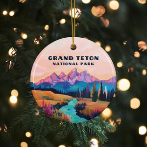 Grand Teton National Park Ornament, Outdoorsy Ornamente, Einzigartige Weihnachtsverzierung, National Parks Geschenk, Strumpf Stuffer, Outdoorsy Geschenk