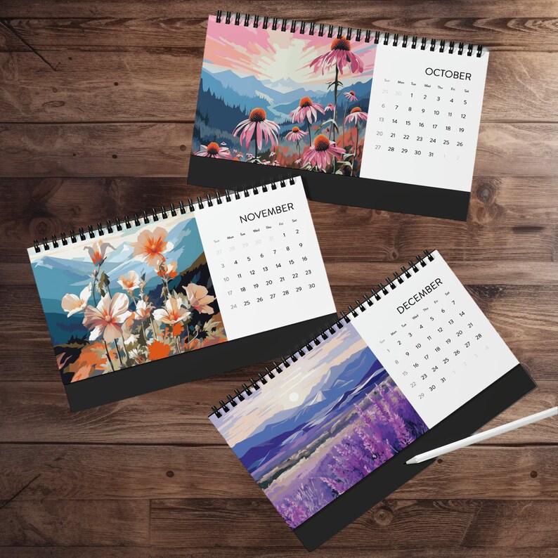 2024 Wildflowers Desktop Calendar, Wildflower Desk Calendar 2024