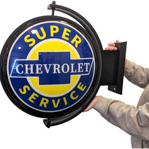 Chevrolet Super Service Garage, Mancave Decor Metal Thermometer …