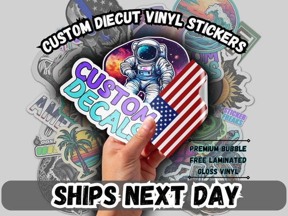 Autocollants Vinyle Personnalisés De Haute Qualité - Découpe à La Forme, Lots Disponibles