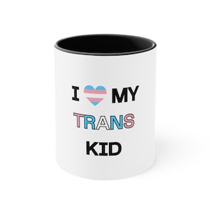 Trans Kid Accent Coffee Mug, 11oz