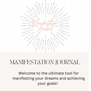 Law of Attraction Manifestation Journal, Instant Download, Editable Digital Planner, LOA Notebook